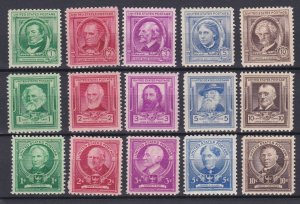 United States # 859-893, Famous Americans Complete Set, NH