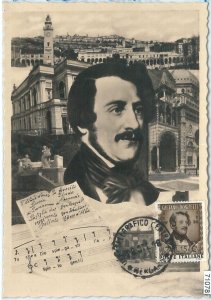 71078 -  ITALY  -  Postal History - FDC  MAXIMUM CARD - Music DONIZETTI  1948