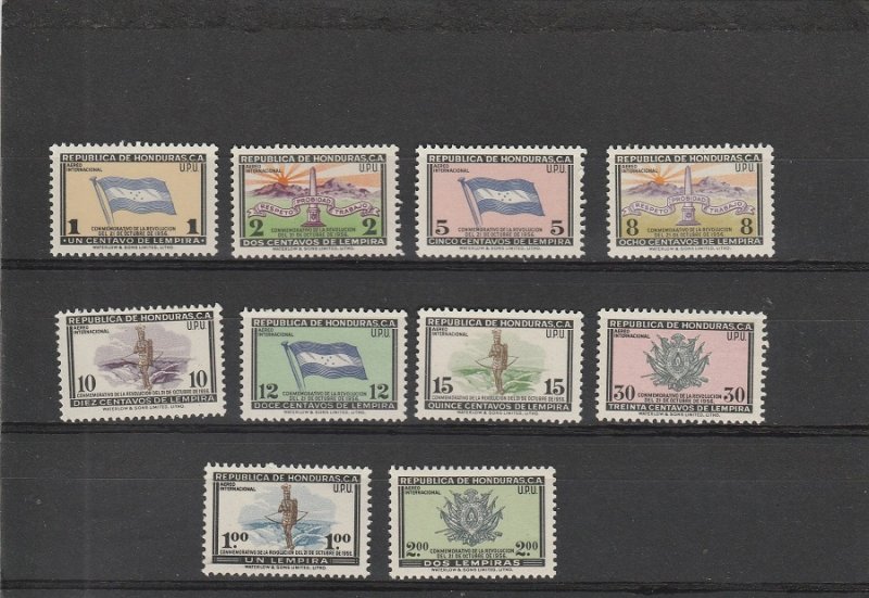 Honduras  Scott#  C269-C278  MNH  (1957 UPU)