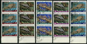 MALAGASY REPUBLIC #489-493 Chameleon Stamps Postage Collection 1973 Madagascar