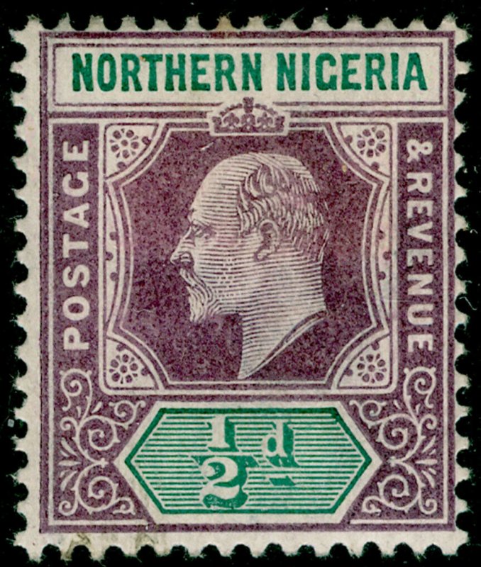 NORTHERN NIGERIA SG10, ½d dull purple & green, M MINT. WMK CA