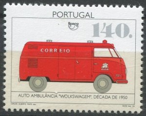 Portugal Sc#2023 MNH, 140e multi, Vehicles of Postal Transportation (1994)