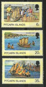 Pitcairn Island # 174-76  Bounty Day   (3) Mint NH