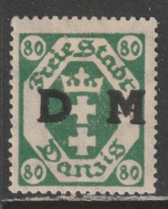 1921 Danzig - Sc O12 - MH VF - 1 single - Overprinted