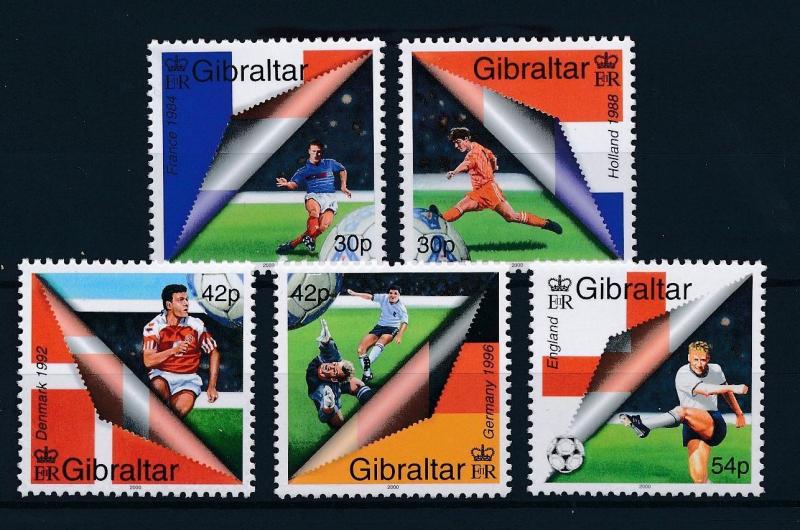 [43085] Gibraltar 2000 Soccer Football Netherlands Belgium MNH