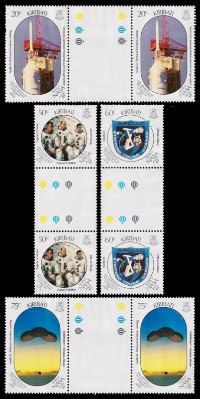 Kiribati Scott 517-520 Gutter Pairs (1989) Mint NH VF C