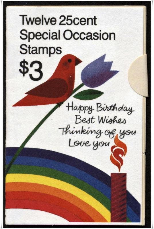 SC#BK165 25¢ Special Occasions Booklet (1988) MNH