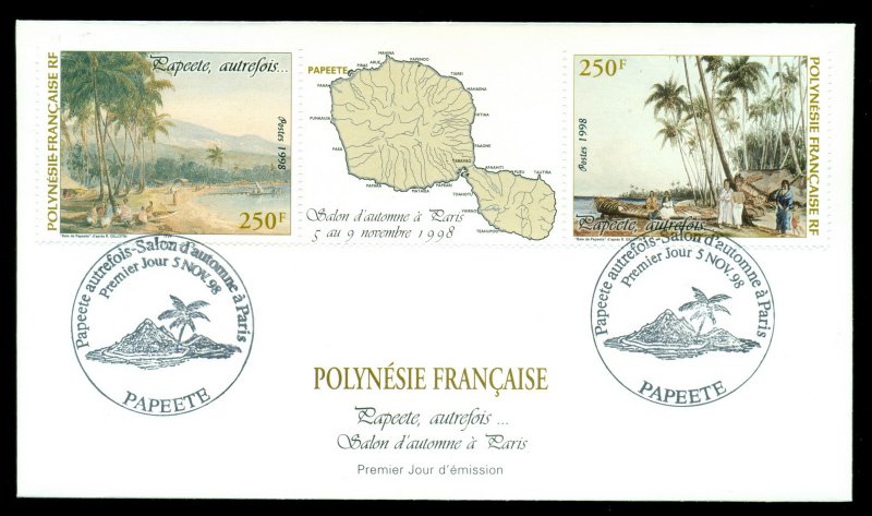 French Polynesia 1998 Autumn Philatelic Fair, Paris FDC