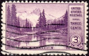 United States 742 - Used - 3c Mt. Rainier (1934) (3)