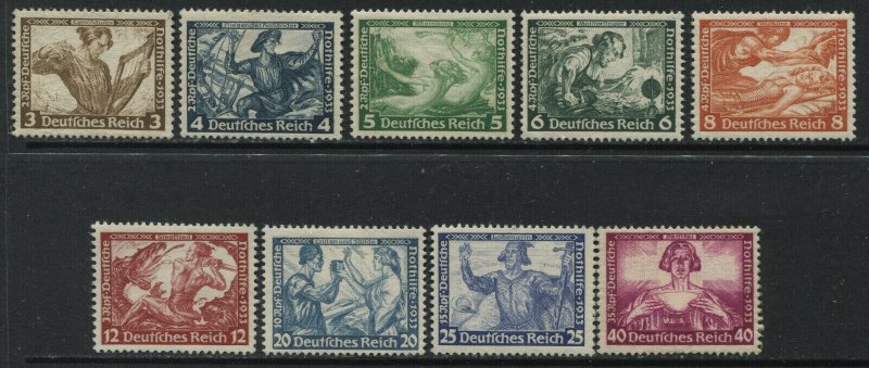 Germany 1933 Semi-Postals complete set  mint o.g. hinged