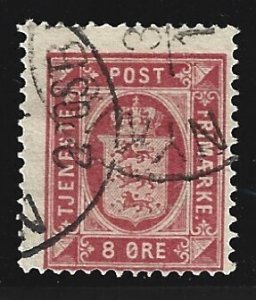 Denmark #O8   used  14x13.50