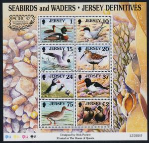 Jersey 785b MNH Seabirds & Waders, o/p Pacific 97