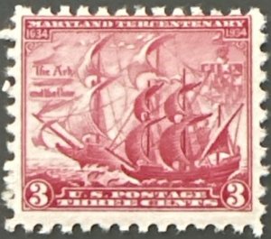 Scott #736 1934 3¢ Maryland Tercentenary MNH OG