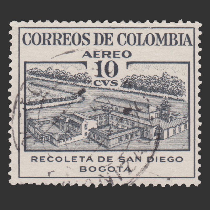 COLOMBIA 1954 SCOTT # C240. USED