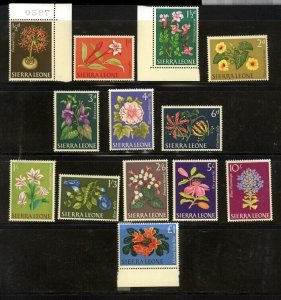 Sierra Leone Scott 227-39 Flowers Mint NH set