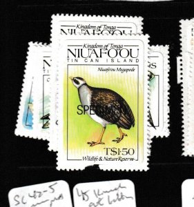 Tonga Niuafo'ou SC 42-5 Specimen MNH (10gck)