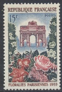 France SG1413 - YT 1189, 1959 Paris Flower Festival 15f MH*