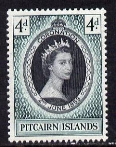 PITCAIRN IS. - 1953 - Coronation - Perf Single Stamp - Mint Never Hinged