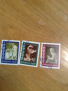 Haiti  #  444-446  Used