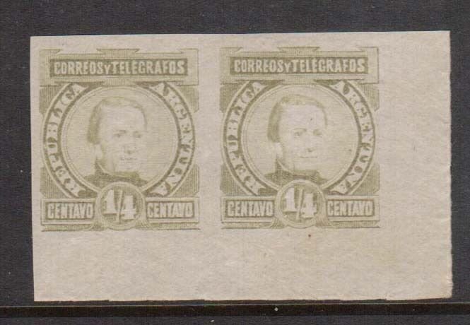 Argentina #75TCP XF Mint Imperf Pair