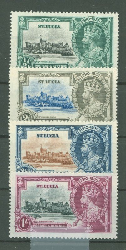 St. Lucia #91-94 Unused Single (Complete Set) (Jubilee)