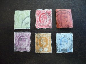 Stamps - Straits Settlements - Scott# 129-134 - Used Set of 6 Stamps