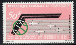 1386 - Cameroon 1963 -The 1st Anniversary of Air Afrique and DC-8 - MNH Set