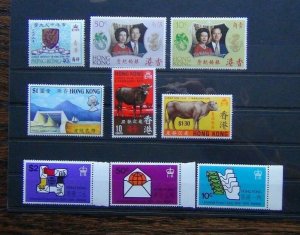 Hong Kong 1969 1974 University RSW Tunnel New Year UPU sets MNH