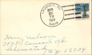 United States North Dakota Galchutt 58034 1969 4-bar  1891-1978  Postacard  P...