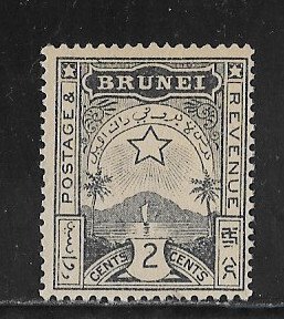 Brunei 1895  local 2c  NG Fine
