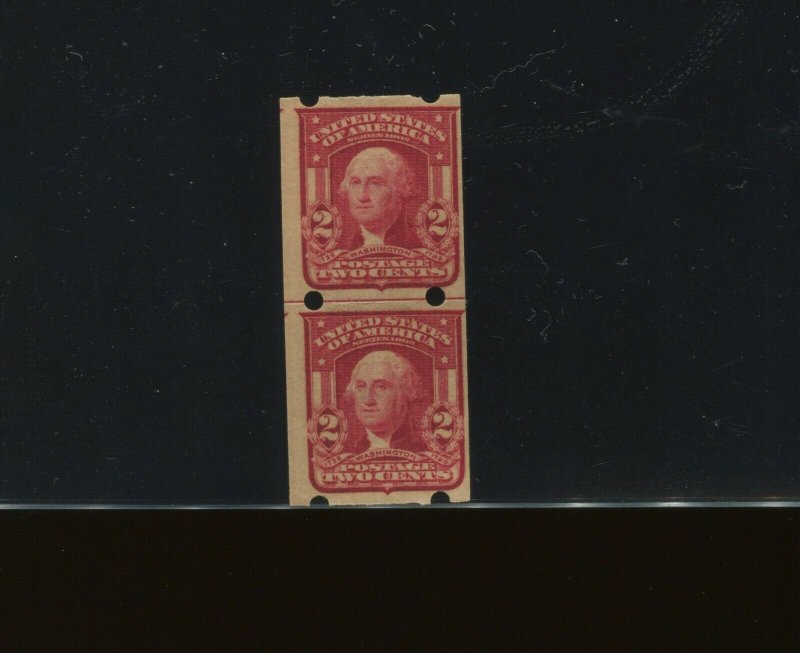 Scott 320A Brinkerhoff Company Type IIa Mint Line Pair of 2 Stamps (320A-Br2)
