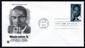 US 3273 Malcolm X PCS U/A FDC