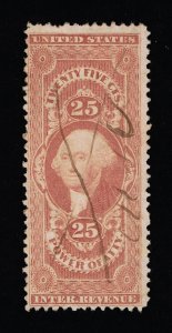 VERY AFFORDABLE GENUINE SCOTT #R48c 1862 RED INTERNAL REVENUE PSE CERT