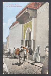 1915 British Post Office Tanger Morocco  Postcard Cover To England Mosquee