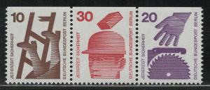 Germany Berlin Scott # 9N317, 9N320, 9N318, mint nh, se-tenant, Mi # W57