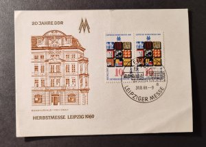 Germany. First Day Cover (FDC) from the Leipzig Autumn Fair in 1969,..