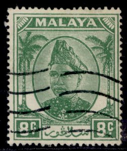 MALAYSIA - Selangor GVI SG97, 8c green, FINE USED.