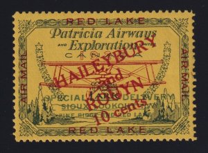 Canada Sc #CL14 (1926-7) 10c Patricia Airways Semi-Official Airmail Mint VF NH