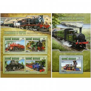 Steam Trains Stamp Bundle of 2 Big Boy Locomotive Baldwin S/S MNH #8738-8741