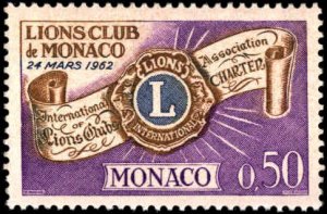 Monaco #540, Complete Set, 1963, Lions Club, Never Hinged