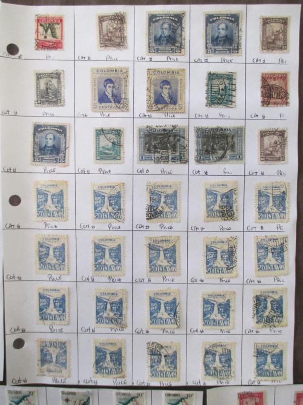 ~175 Columbia Hinged On Pages -Unchecked, As Received - See Scans (#J18)