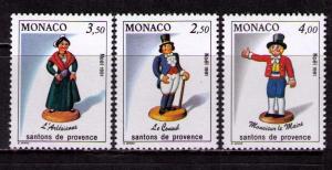 MONACO Sc# 1766 - 1768 MNH FVF Set3 Christmas 1984