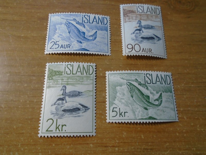 Iceland  #  319-22  MNH