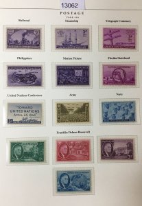 MOMEN: US STAMPS  1944-1946 MINT OG NH COLLECTION LOT #13062