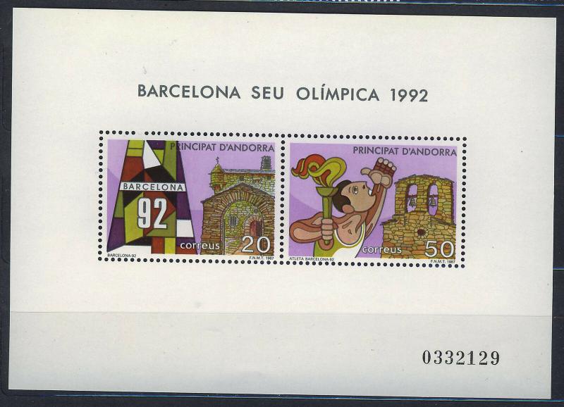 ANDORRA SPANISH 1987 MNH SC.180 Olympic Games Barcelona