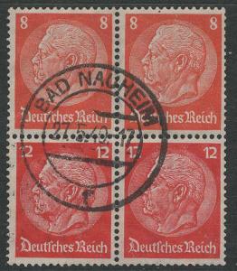 Germany Scott # 420 (2), 422 (2), used, se-tenant, Mi# 2x S201