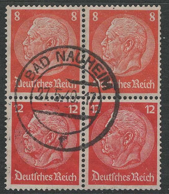 Germany Scott # 420 (2), 422 (2), used, se-tenant, Mi# 2x S201