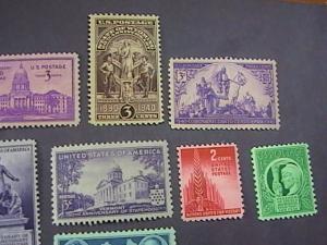 U.S.# 894-908-MINT NEVER/HINGED-15 STAMPS--1940-43