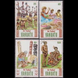 VANUATU 1991 - Scott# 536-9 Art Festival Set of 4 NH