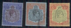 BERMUDA #123-5 Used, Scott $35.75
